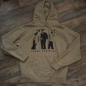 Jonas Brothers Beige Tour Merch Hoodie Unisex
